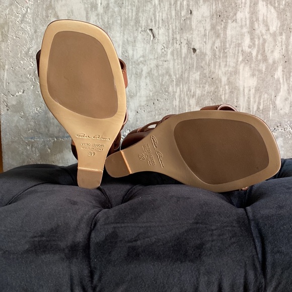 Rick Owens Cantilever Gorgeous tan sandals NWOT - Picture 5 of 6